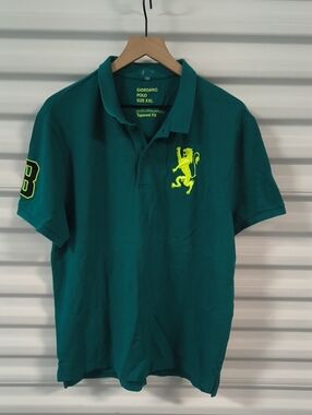 Giordano Embroidered Logo Tapered Fit Polo Short Sleeve Shirt XXL
